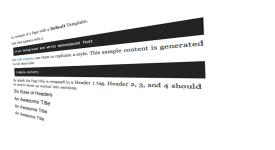 The Sample Content Shortcode WordPress Plugin